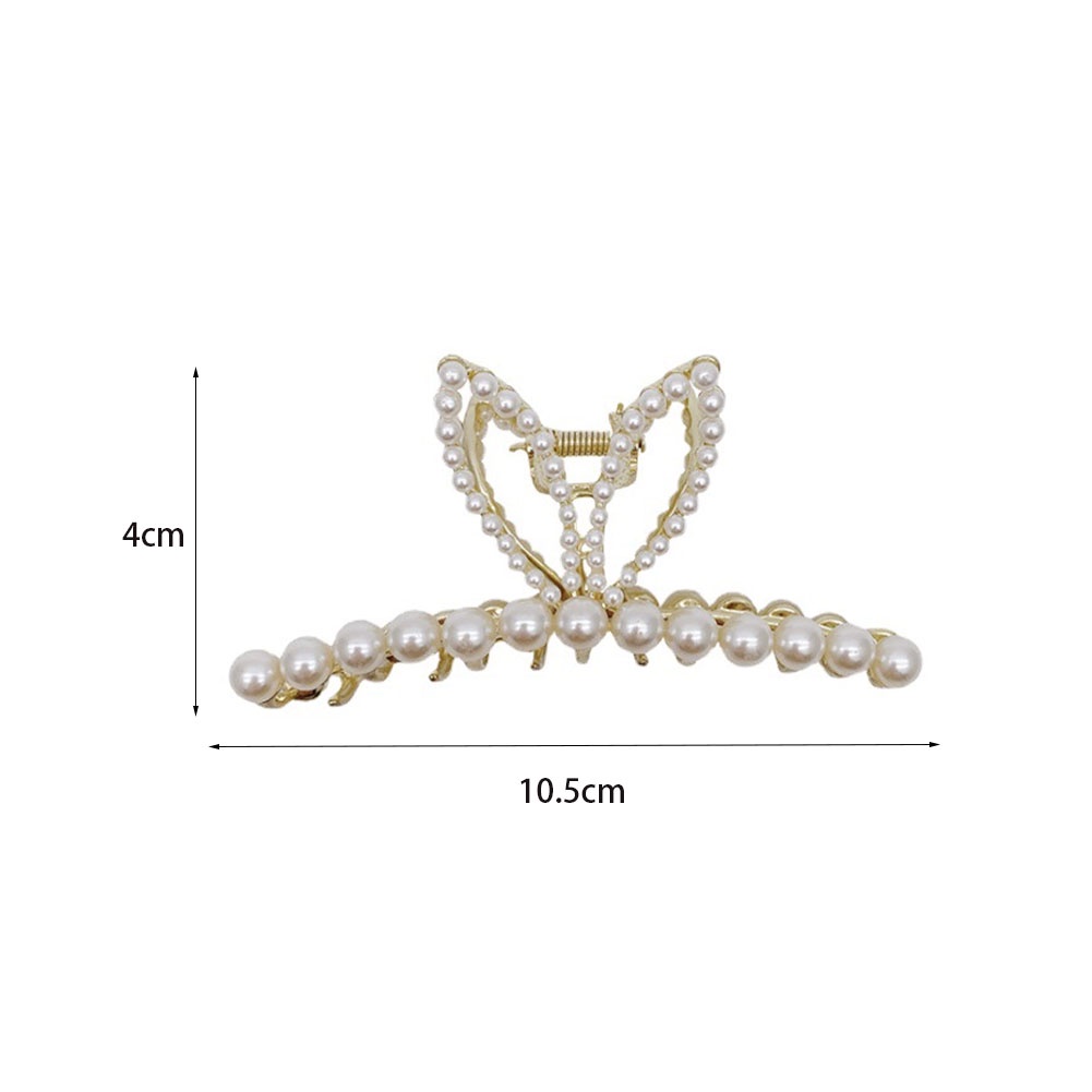 Kẹp Tóc Đính Ngọc Trai Kiểu Dáng Thời Trang