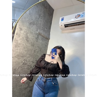 ÁO CROPTOP KHOÉT NGỰC CỘT 2 KIỂU [TNT SHOP BIGSIZE 60KG 90KG]