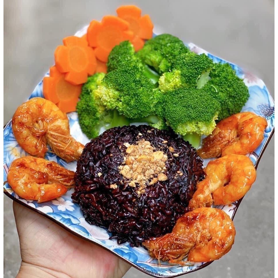 COMBO 3kg GẠO LỨT ĐEN LOẠI 1 DẺO THƠM - PHÒNG NGỪA TIỂU ĐƯỜNG, ĂN KIÊNG, GIẢM CẨN