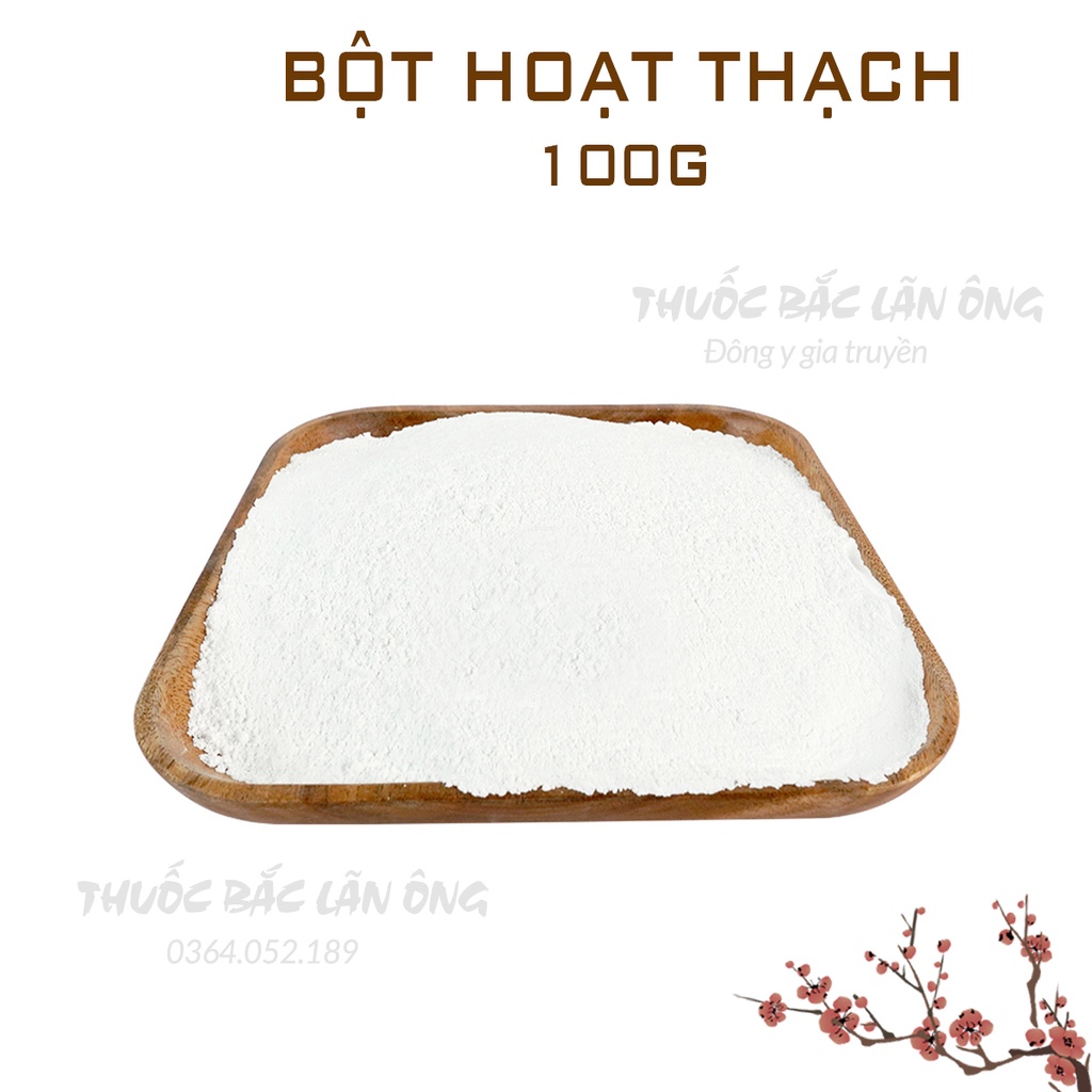 Bột hoạt thạch nguyên chất 100g (Dưỡng trắng, hỗ trợ dạ dày)
