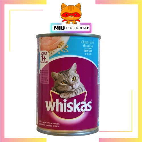 Pate WHISKAS cho mèo trưởng thành - lon 400gr Pate nhiều vị cho mèo trưởng thành.