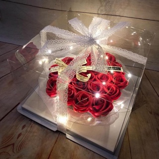 Sỉ hộp hoa sáp mika đèn leb siêu chảnh