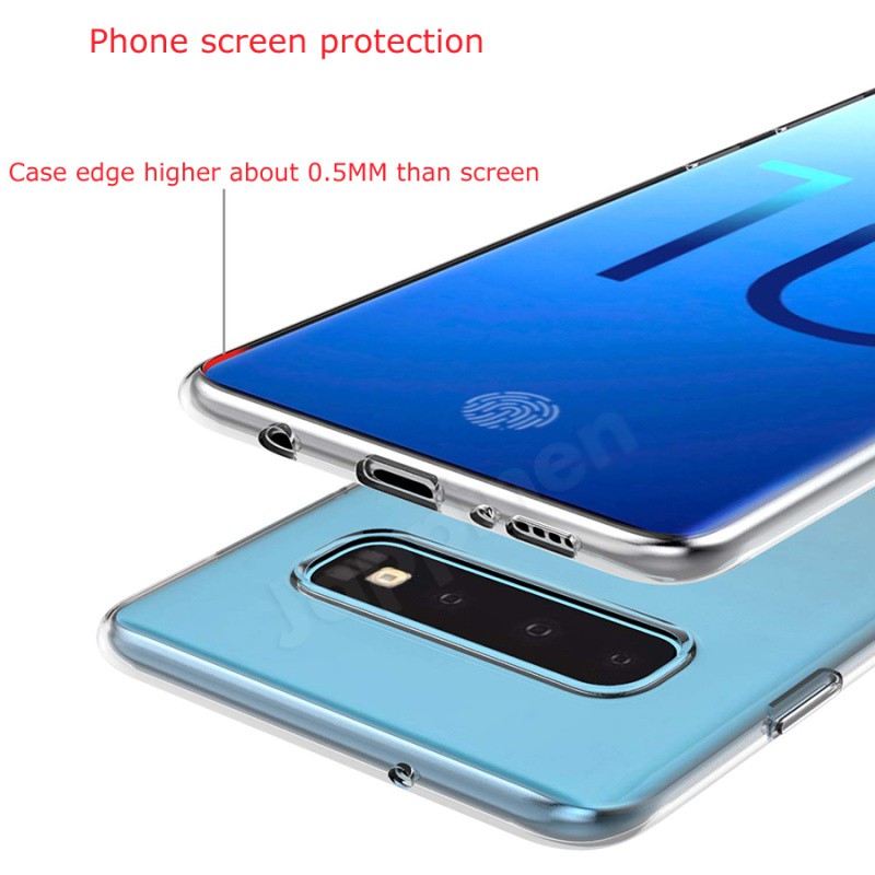 Ốp Điện Thoại TPU Mềm Trong Suốt Siêu Mỏng Cho Samsung Galaxy S6 S7 S8 Active Edge Plus 0