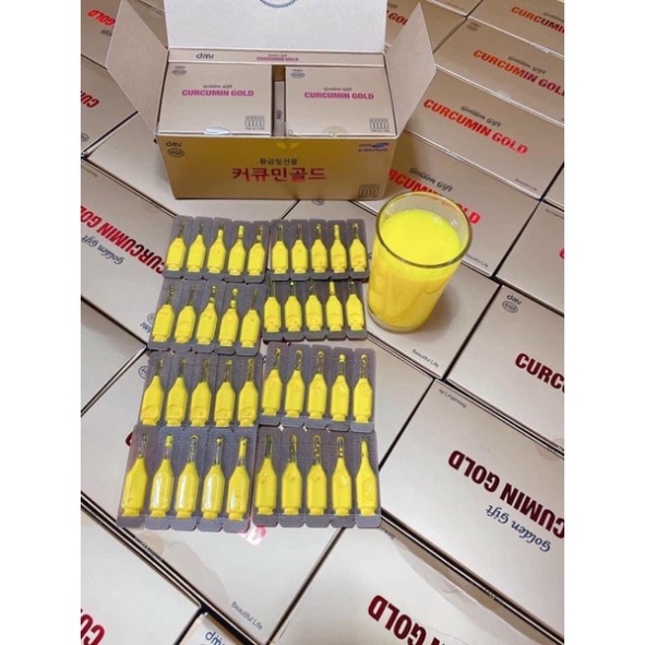 Tinh nghệ NANO CURCUMIN GOLD HÀN QUỐC_đẹp da, giữ dáng, chống lão hóa 100 tép [ Hàng Mới Về ]