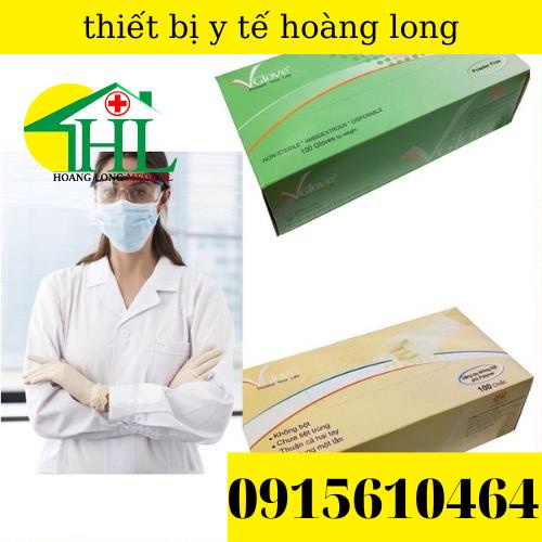 [CHÍNH HÃNG] Găng tay y tế VGLOVE không bột size S, M, L