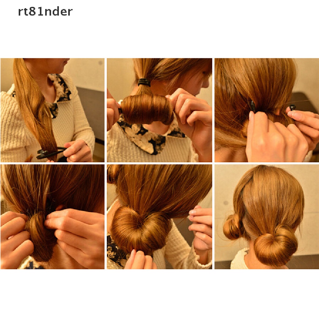 Bộ 2 Dụng Cụ Tạo Kiểu Tóc Thời Trang Cho Nữ DIY Có Giá Đỡ