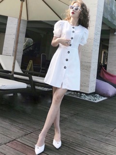 Đầm trắng basic (kèm hình thật)