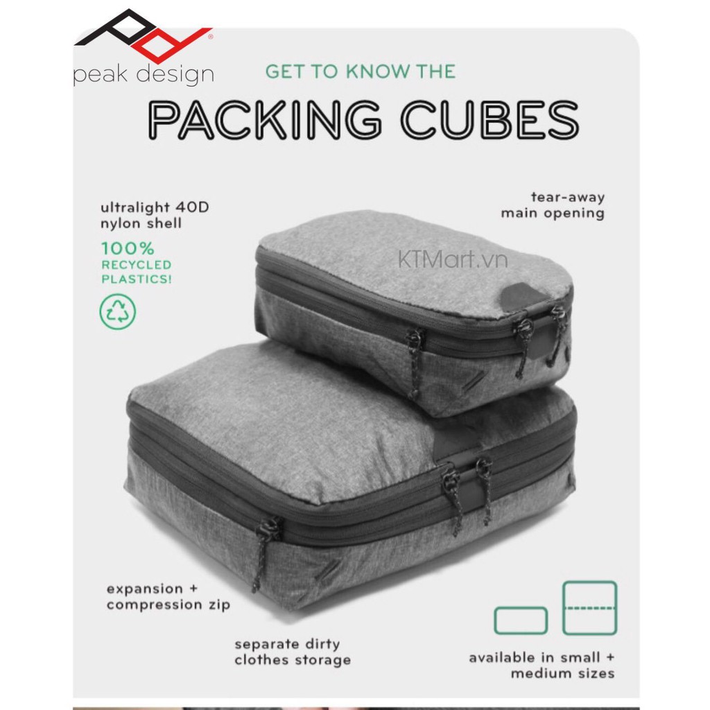 Túi phụ kiện Peak Design Packing Cube Peak Design loại NHỎ