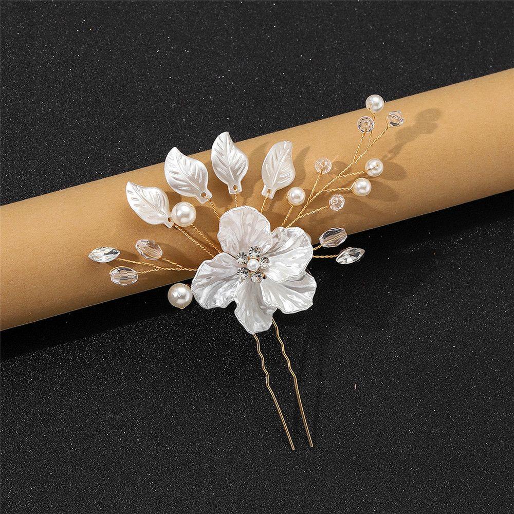 ESPO Trâm Cài Tóc Cô Dâu Đính Đá Sang Trọng