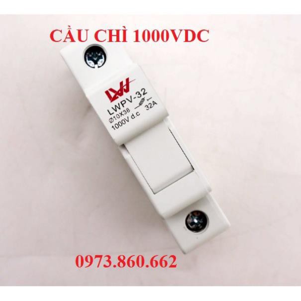 Cầu chì DC dùng cho năng lượng mặt trời 15A - 32A 1000VDC - Cầu chì DC -TBĐ
