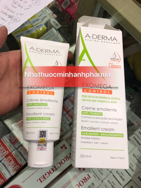 Kem làm mềm da , giảm khô da Aderma Exomega 200ml | BigBuy360 - bigbuy360.vn