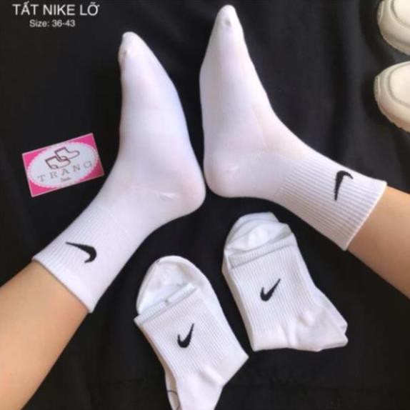Tẩt Cao Cổ Màu Trắng Nam Nữ cực hot dễ phối đồ với giày sneaker - NT STORE SNEAKER