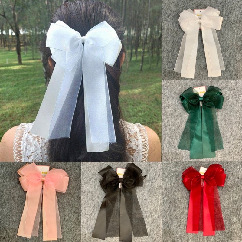 Nơ cài tóc style hàn quốc siêu xinh yêu đủ màu xinh như tiểu thư