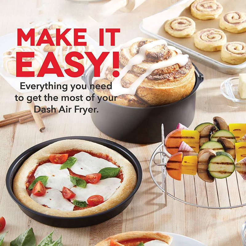 Set 4 Dụng Cụ Nướng Bánh Pizza 6 Inch Cho Nồi Chiên Không Dầu 2.3-3.2QT