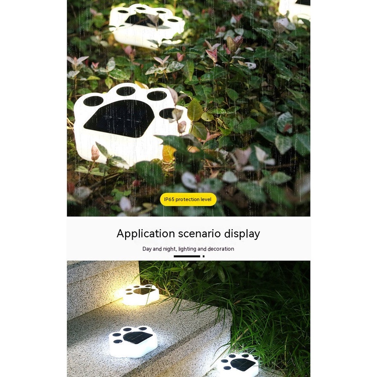 Đèn Trang Trí Sân Vườn Hình Bàn Tay Gấu Bằng Năng Lượng Mặt Trời Chống Thấm Nước