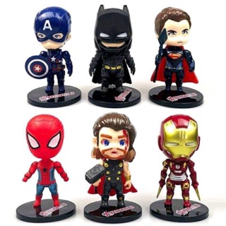 1 set siêu anh hùng nhí 6 con dùng để trang trí bánh