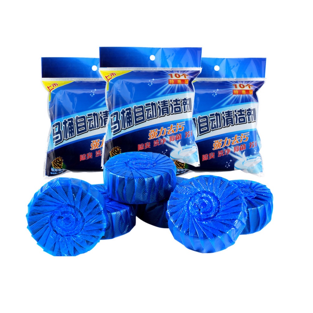 Bịch 10 Viên Tẩy Bồn Cầu, Viên Khử Khuẩn Bồn Cầu
