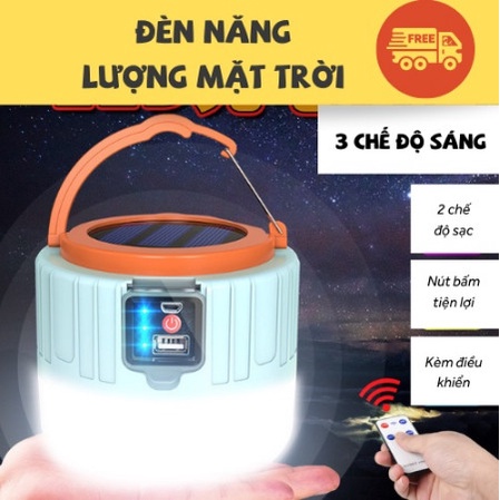 Bóng Đèn Năng Lượng Mặt Trời, Đèn Năng Lượng Mặt Trời Tích Điện Tích Hợp Cổng Sạc Thông Minh LEON OFFICIAL