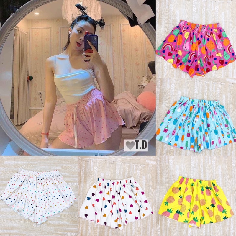 Quần Short  đùi nữ coton mềm mịn siêu hack v3