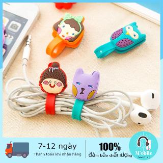 Dây quấn cáp sạc và tai nghe thiết kế đáng yêu cho điện thoại MP3 MP4 MP5