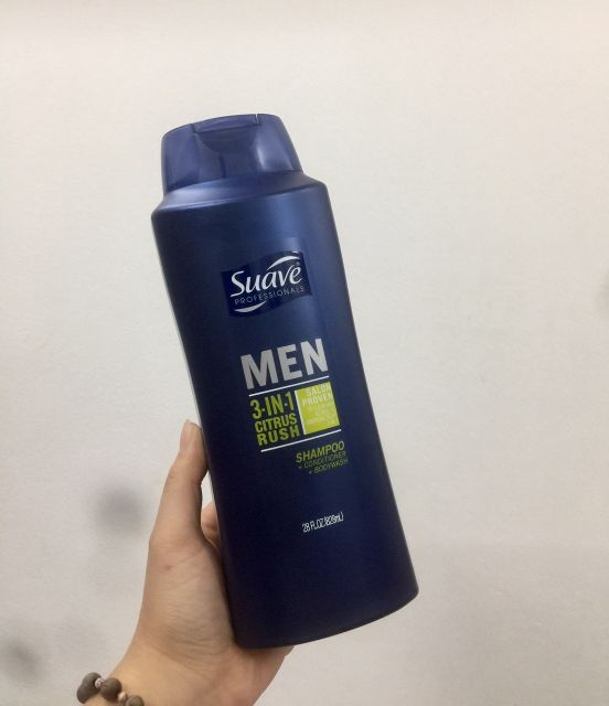 🐉Tắm gội Suave Men 3 in 1 Professionals Men 828ml