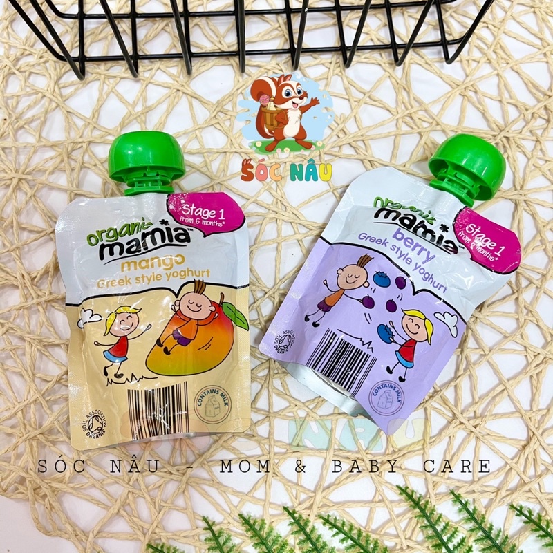 Sữa Chua Hy Lạp Mix Gạo Non Mamia Làm Bữa Sáng, Sữa Chua Organic Cho Bé Từ 6m