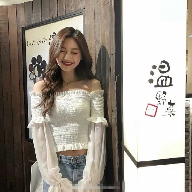 [Mã WASTUP giảm 10% tối đa 30K đơn 99K] [Có sẵn +ảnh thật] Áo trễ vai Irene Red Velvet phong cách Hàn Quốc chất voan đẹp | BigBuy360 - bigbuy360.vn