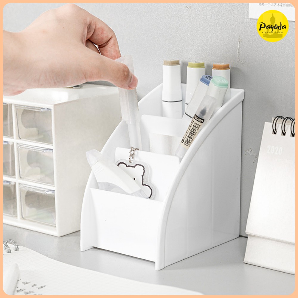 (SP mới) Hộp đựng đồ dùng trang điểm, học tập 3 ngăn =&gt; Follow shop để nhận mã giảm giá