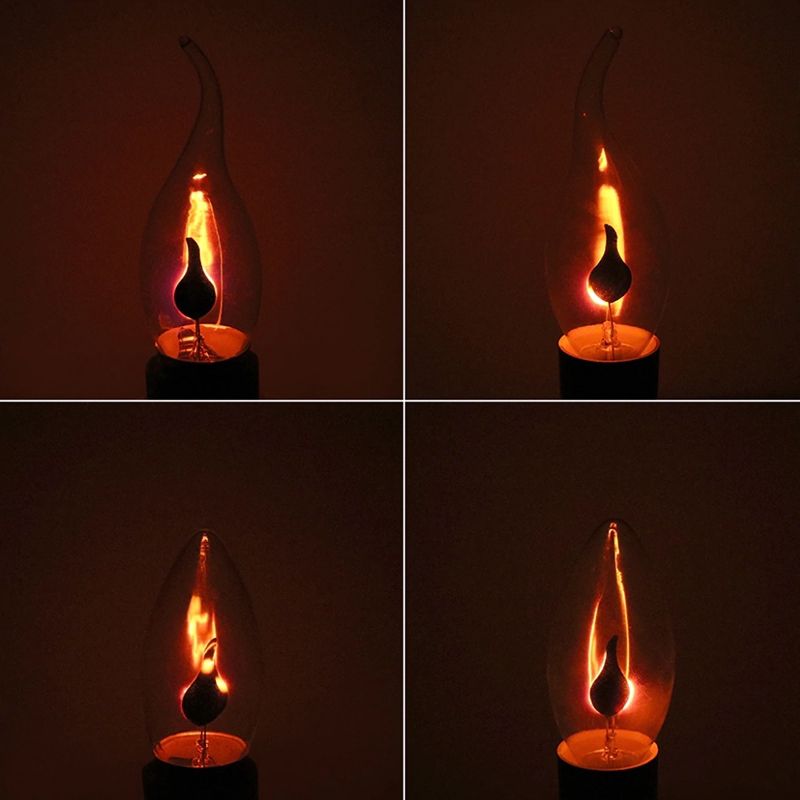 Bóng đèn LED E14 3W hình ngọn lửa phập phùng độc đáo