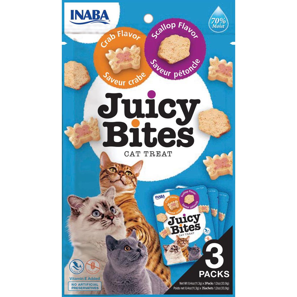 Bánh thưởng cho mèo Juicy Bites gói 11,3g (Inaba Thái Lan)