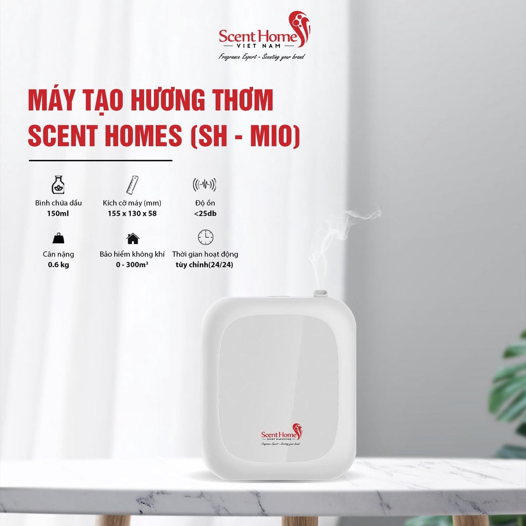 Máy tạo hương thơm cao cấp Scent Homes (SH-MIO) dành cho gia đình, văn phòng