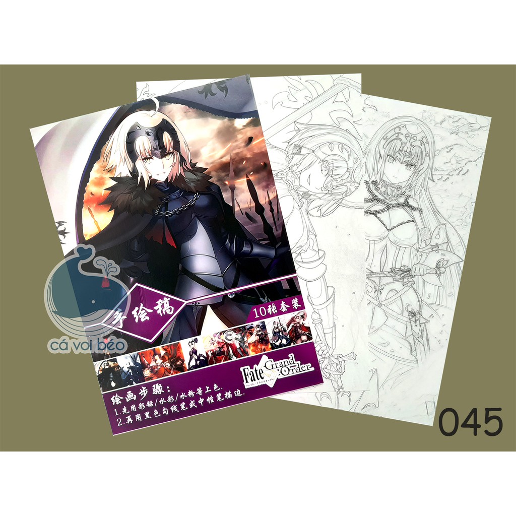 [SALE GIÁ XƯỞNG] Tập bản thảo Re zero Ram Rem tranh phác họa, tô màu anime manga