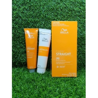 Bộ duỗi tóc Wella Creatine Straight 100ml x2