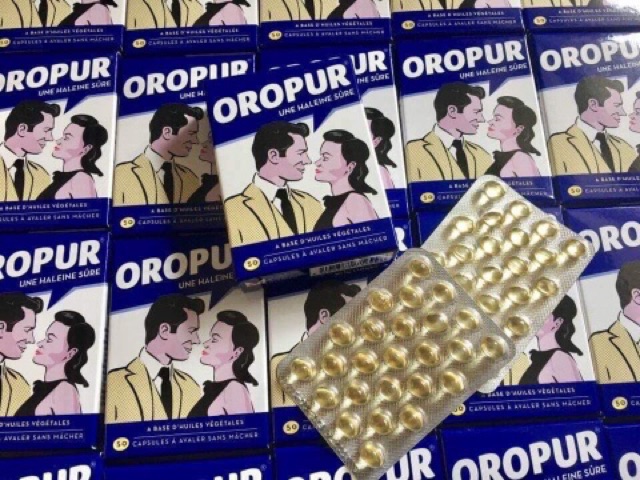 VIÊN TRỊ MÙI HÔI MIỆNG OROPUR 50 viên (Pháp)