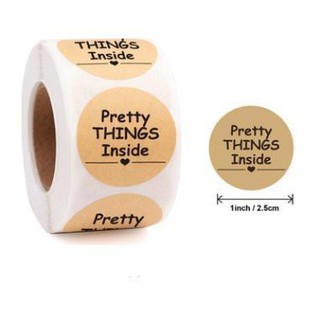 Cuộn 500 stick dán nhãn dễ thương