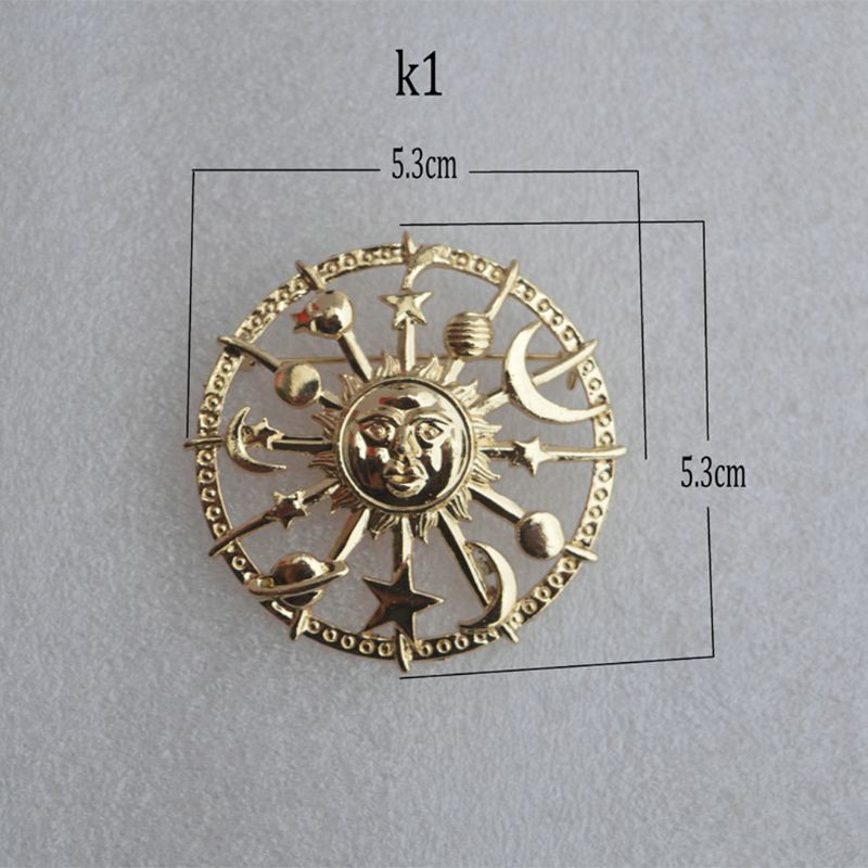 Ghim Cài Áo Hình Mặt Trăng Và Ngôi Sao Thời Trang Cho Nữ