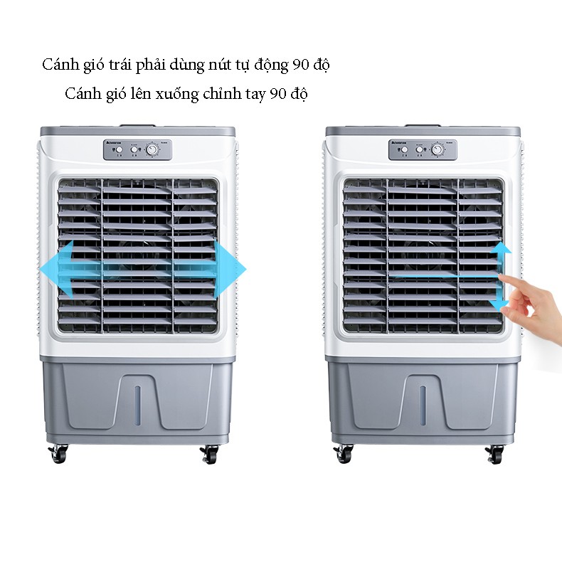 Quạ điều hòa Chigo cỡ lớn L251JS chứa 55L(+5L ở trên ngăn tiếp nước tổng 60L)