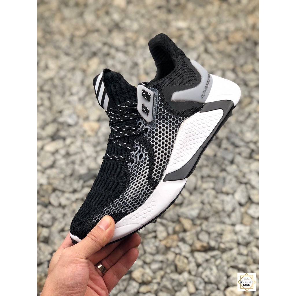 Giày thể thao sneaker nam nữ ALPHABOUNCE INSTINCT M 2020 đen trắng