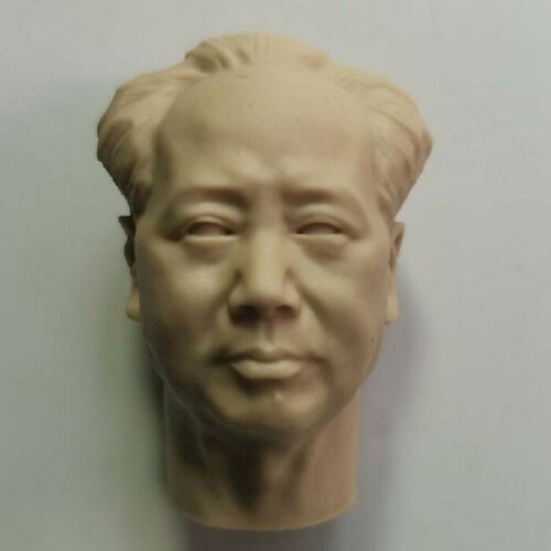 Unpainted 1/6 Great Leader Chairman Mao Chinese Head Sculpt Fit 12" Figure Body