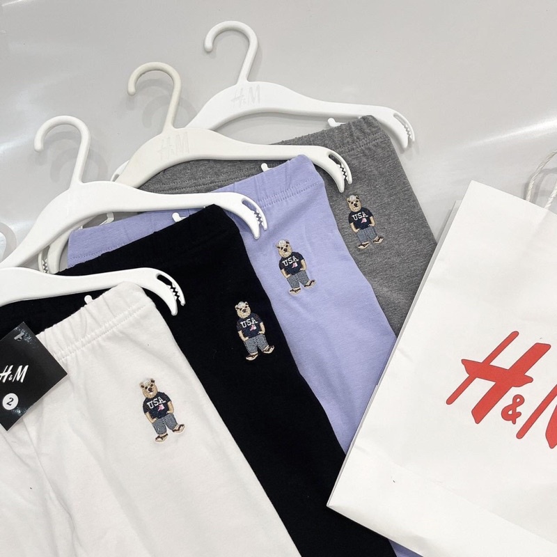 Set 4 quần leging bé gái