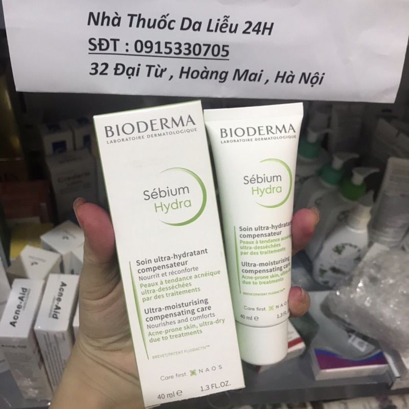 BIODERMA Sibeum Hydra Kem dưỡng ẩm cho da nhờn, mụn