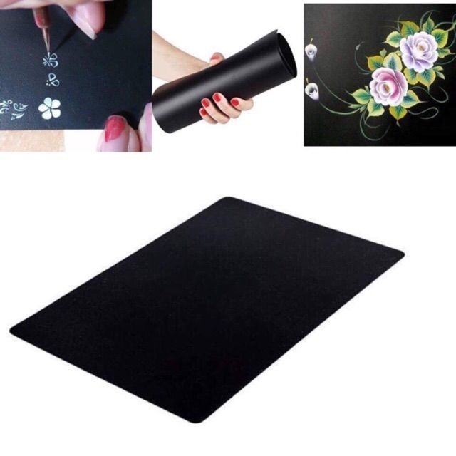 Bảng đen - Sổ tập vẽ Cọ cho Móng tay - Lau chùi được
