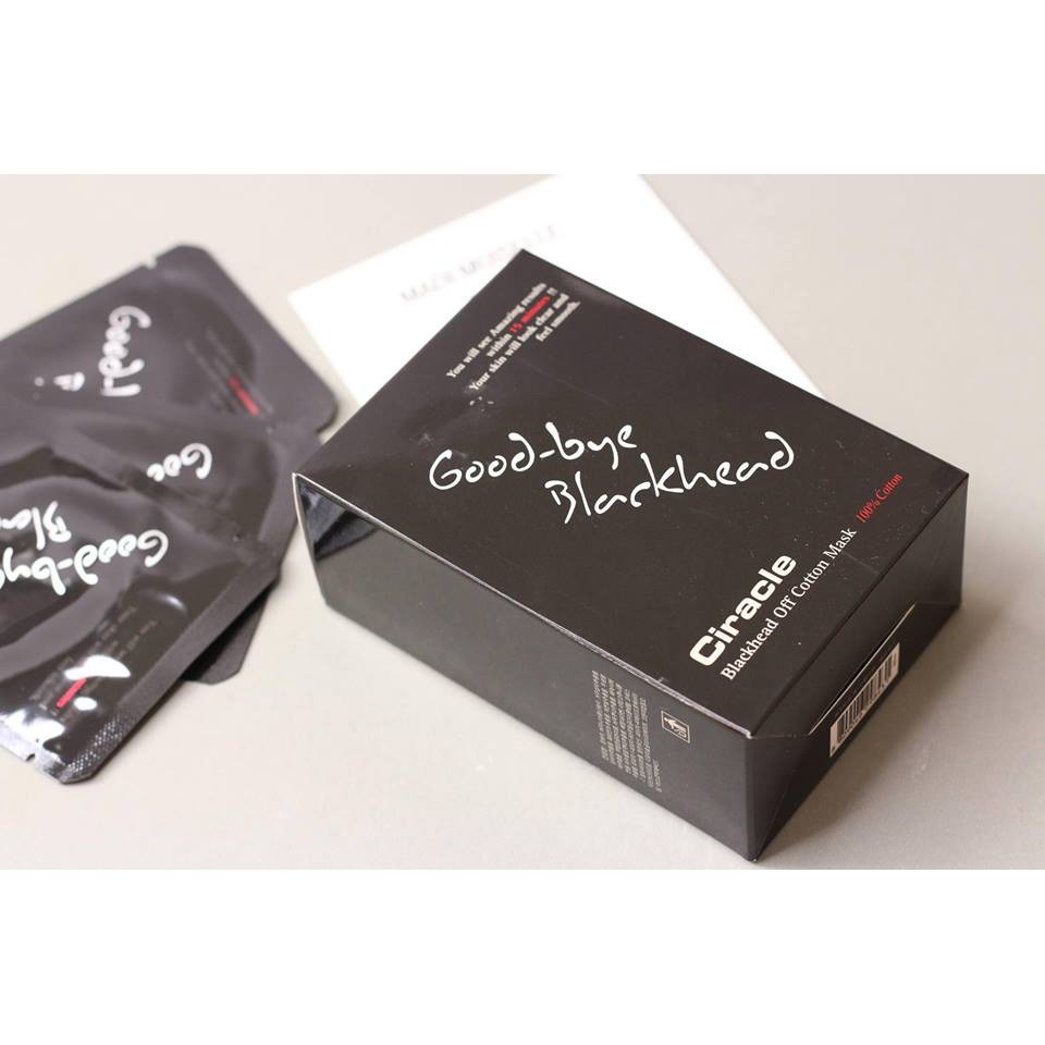 Mặt nạ đẩy mụn đầu đen Ciracle Blackhead Off Cotton Mask -