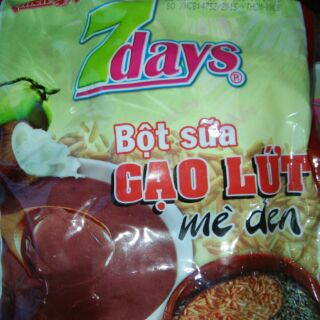 Bột sữa gạo lứt mè đen 7days Thiên ưng
