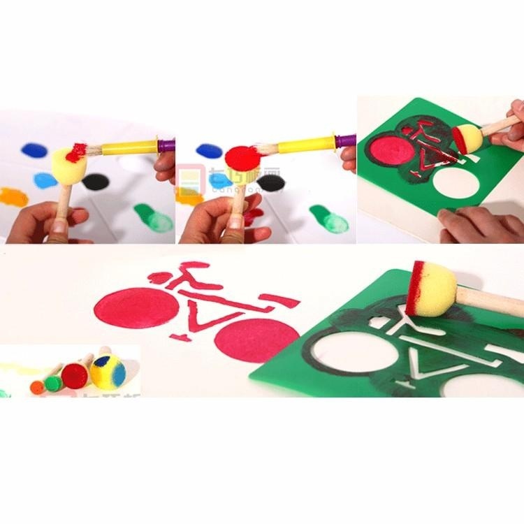 Set 4 Cây Cọ Mút Bọt Biển Vẽ Tranh Cho Bé