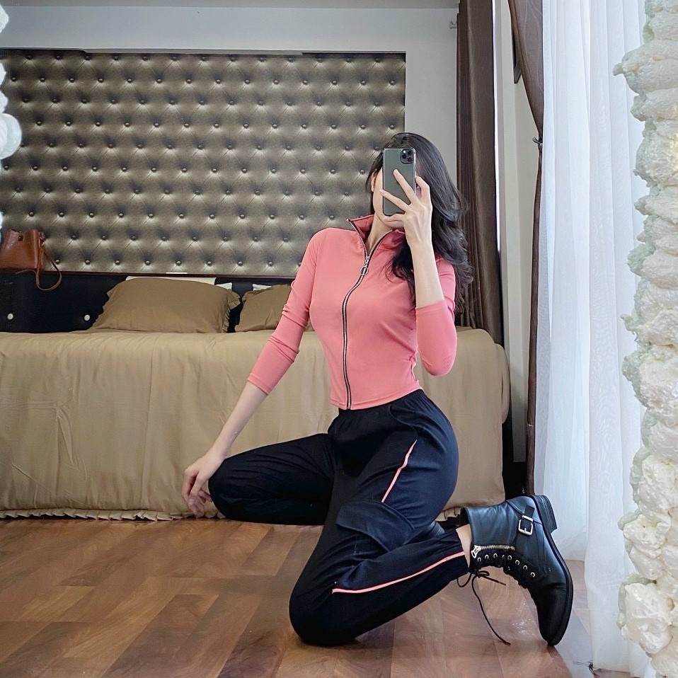Set Đồ Thể Thao Bộ Thun Thu Đông Cá Tính Unisex Ảnh Chụp Thật Hai Size S M Chóe