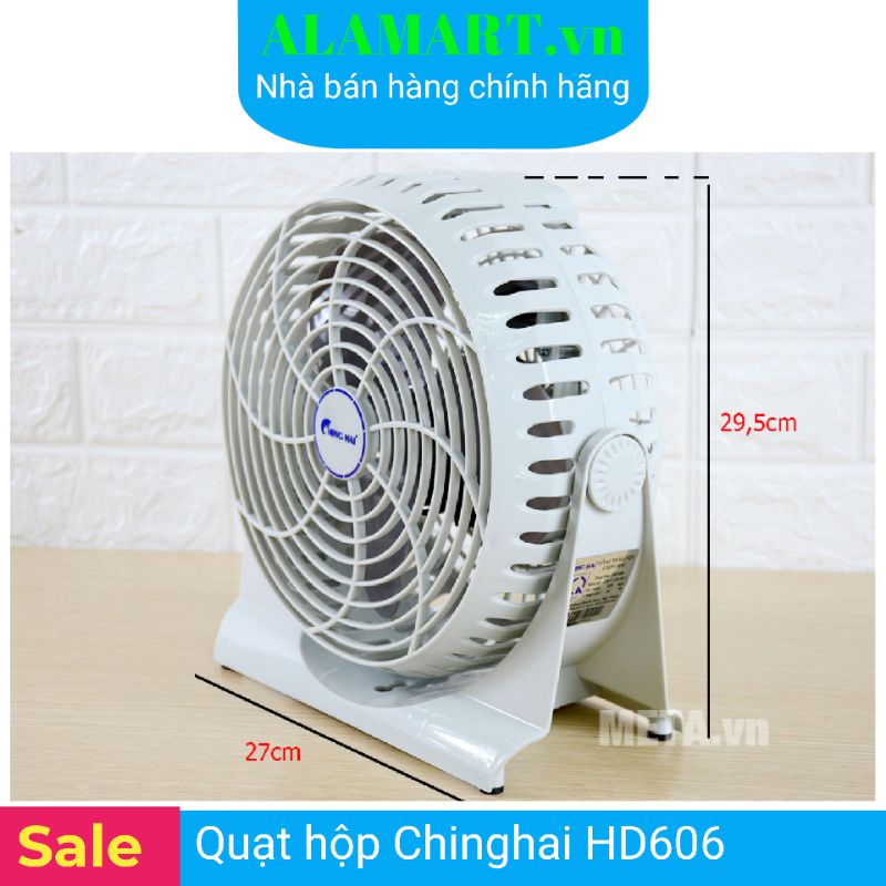 Quạt hộp Chinghai HD606 24W mát êm dịu thoải mái cho bé, bàn làm việc