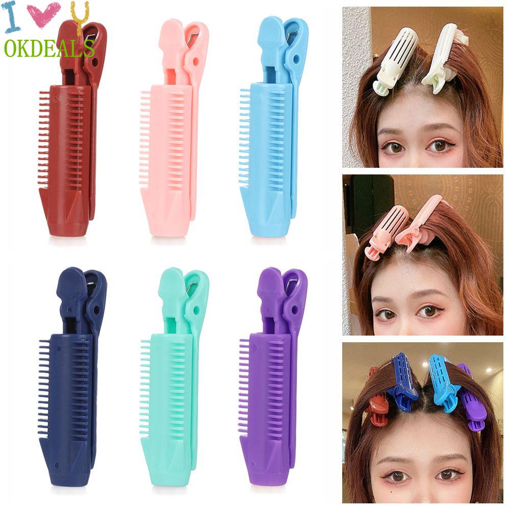 Kẹp Tóc Mái Tạo Kiểu Tóc Không Đường May Nhiều Màu Sắc Tự Nhiên Không Nhiệt Hàn Quốc