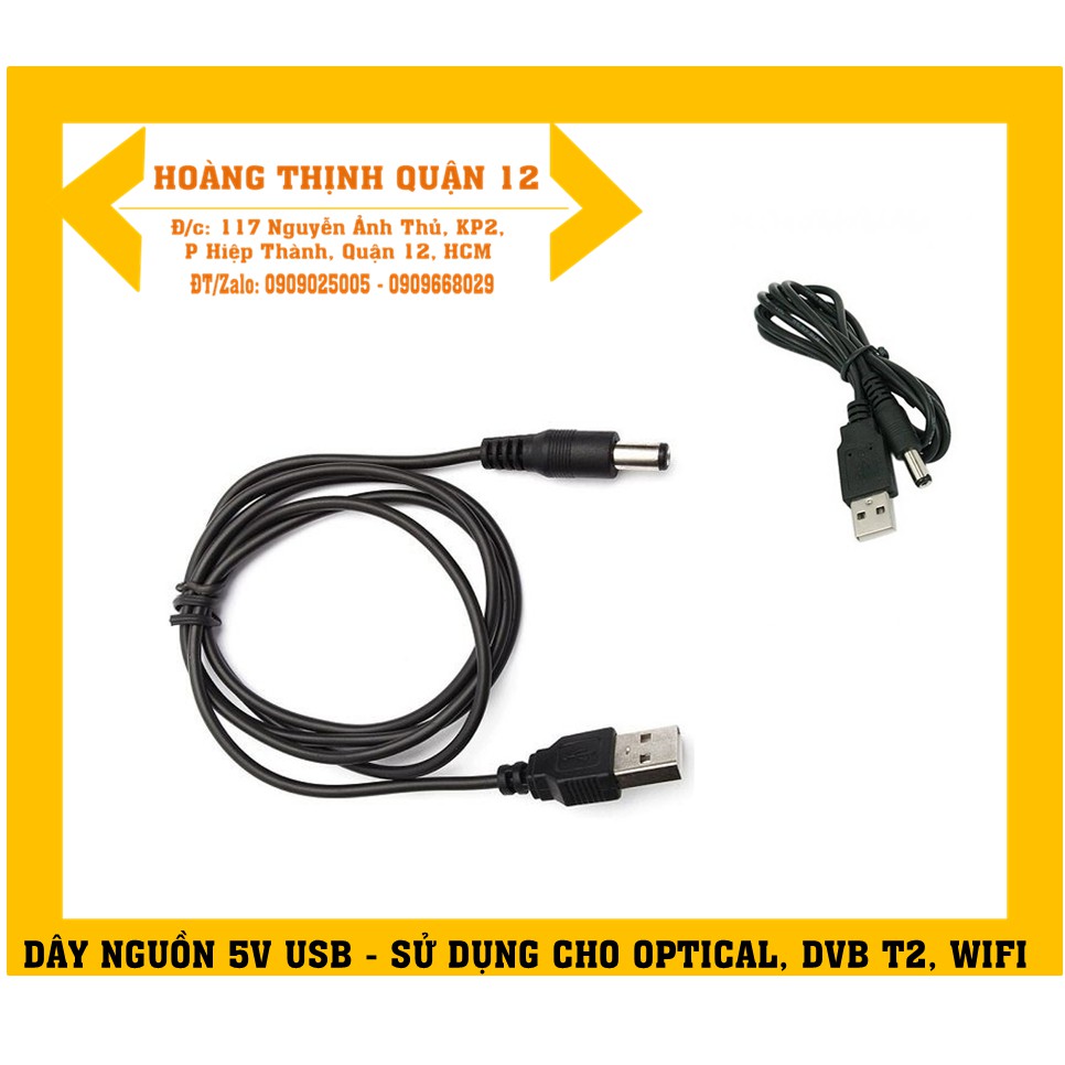 PHỤ KIỆN OPTICAL gồm: Dây cáp, Nguồn USB, dây AV 4 đầu