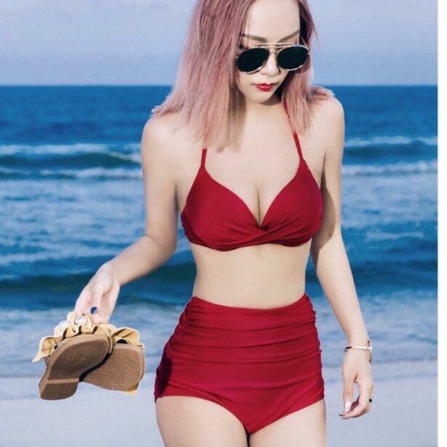 Set bikini xoắn ngực